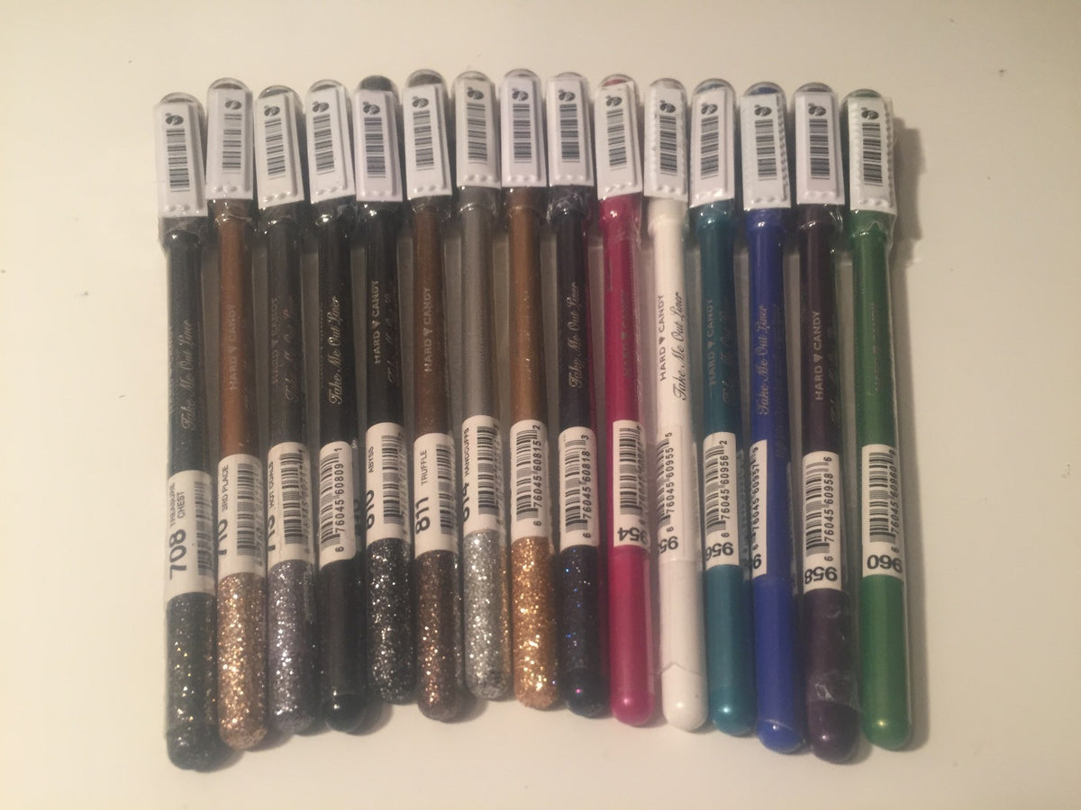 Set of 4 Eyeliner Pencils with Sharpener - Multiple Shades for Precise Makeup
