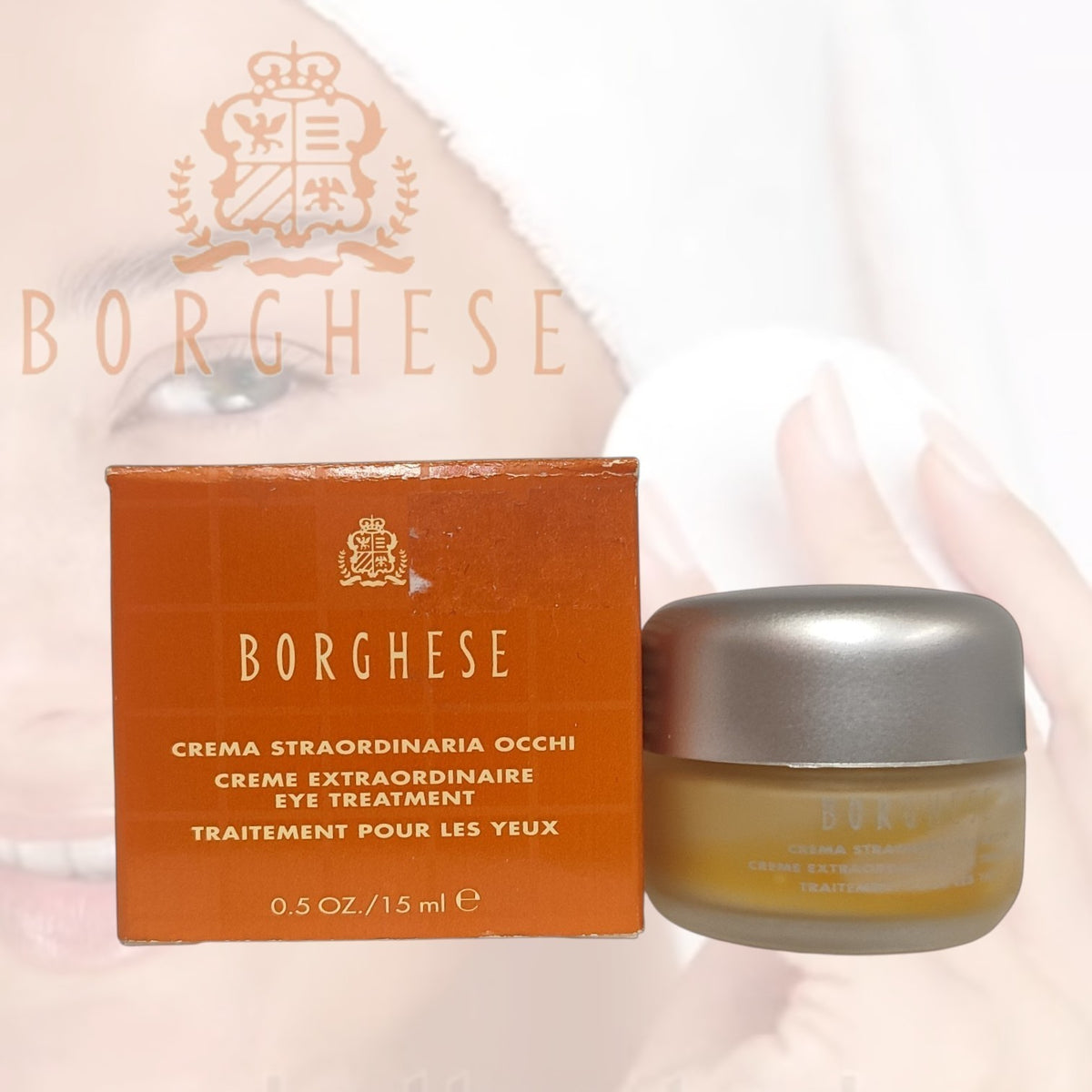 Borghese Eye Treatment for Dark Circles and Puffiness 0.5 oz (Set of 2) New Stock
