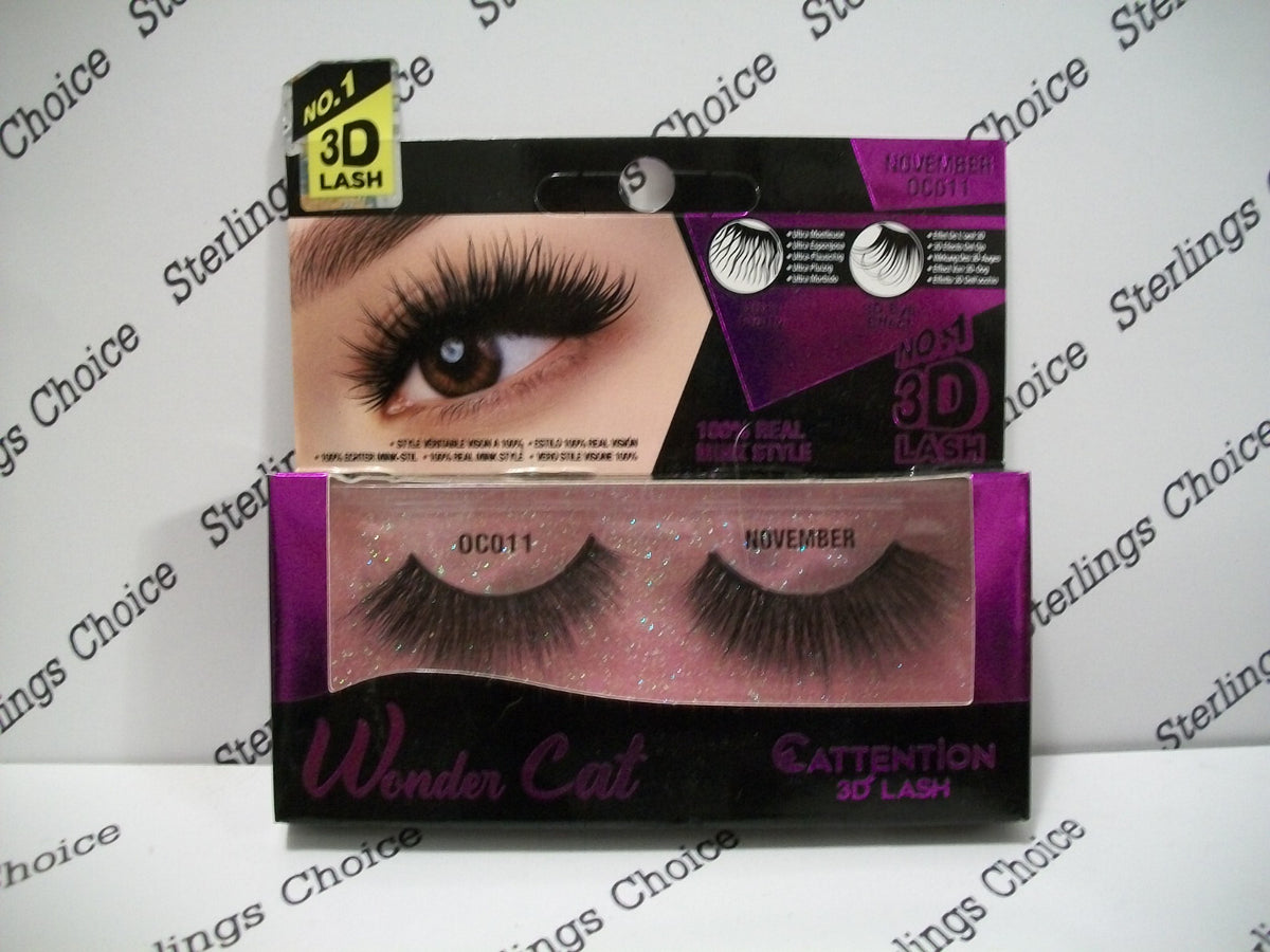 Dramatic 3D Mink Lash Set - Wispy Cat Eye False Eyelashes, Cruelty-Free