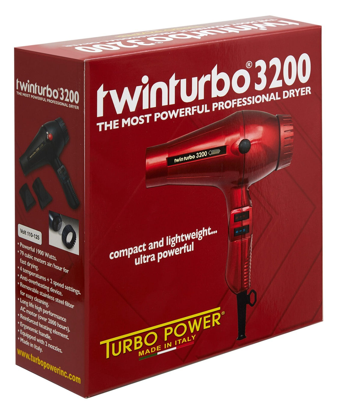 Professional 1900W Hair Dryer with Multiple Settings & Cold Air - Gray