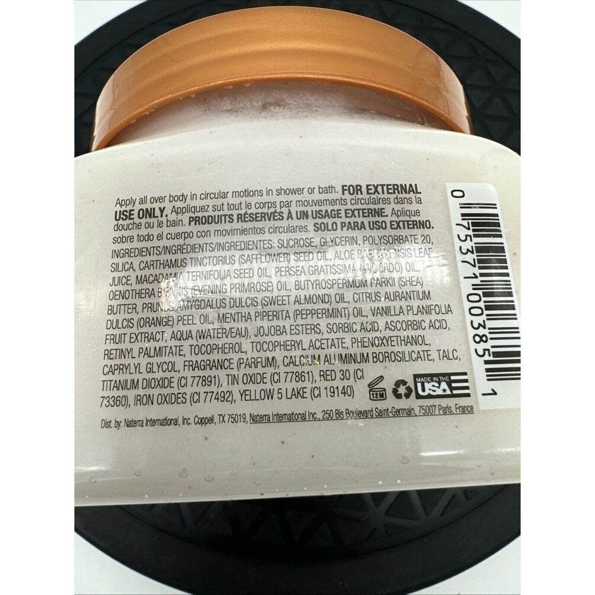 Peppermint Pearl Shea Sugar Scrub Exfoliating Body Removes Dead, Dry