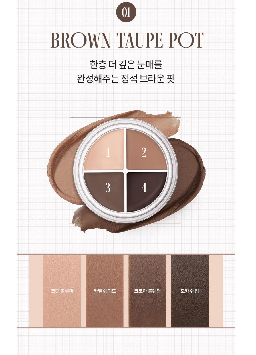 Multi-Color Eye Makeup Palette - Gel-to-Powder Eyeliner & Eyeshadow Set