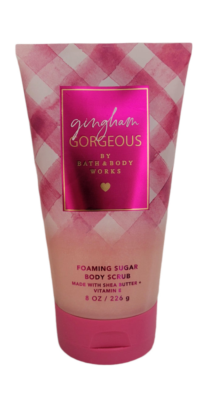 NEW Bath & Body Works Gingham GORGEOUS Foaming Sugar Scrub, 8 oz
