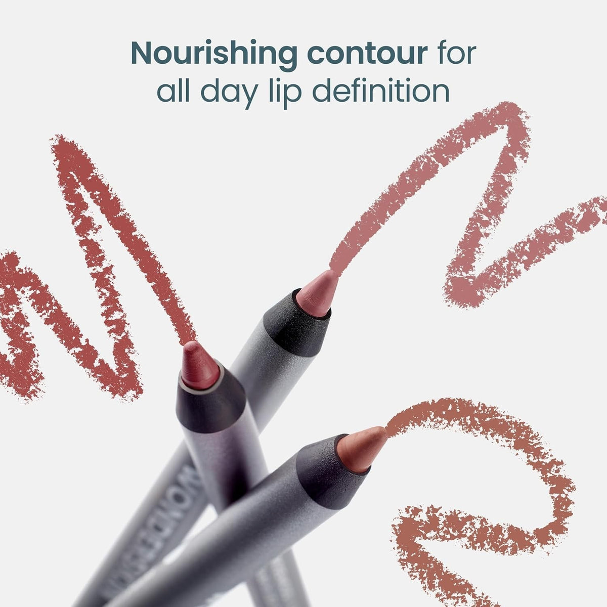 Long Lasting Waterproof Brown Lip Liner Pencil - Contour & Define
