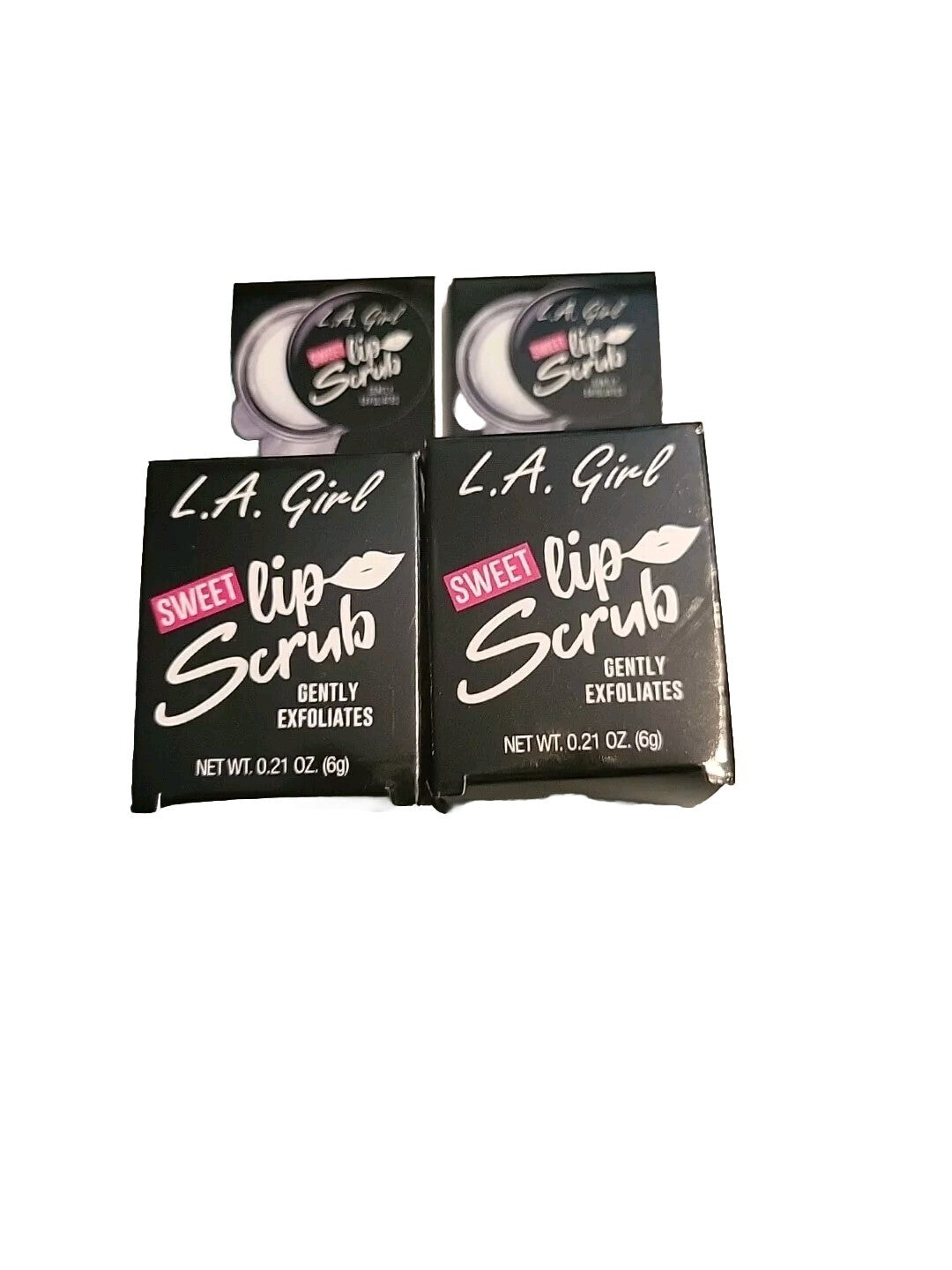 Lip Scrub Set - Gently Exfoliates & Smooths Lips, 2 Pack