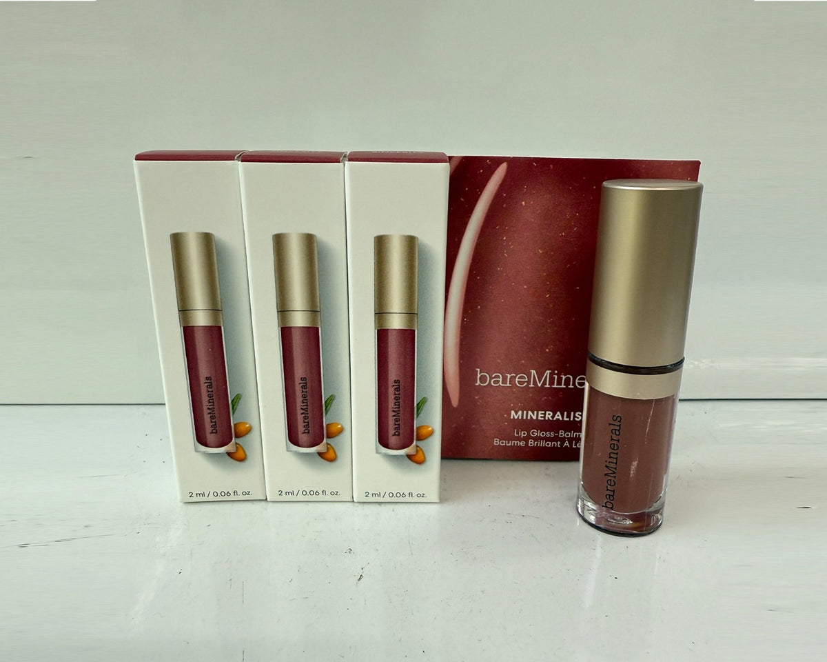 bareMinerals Mineralist Mini Lip Gloss Balm Sincerity Set - 3 Vegan Lip Treatments