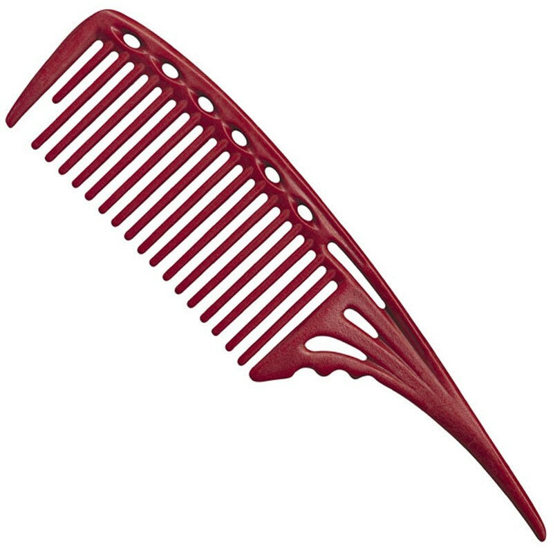 Large Red Tail Comb for Hair Styling - 217mm Professional Hair Tool