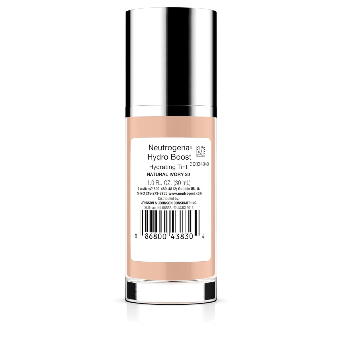 Hydrating Tinted Foundation for Dry Skin - Light Weight, Hyaluronic Acid - 1 Fl Oz