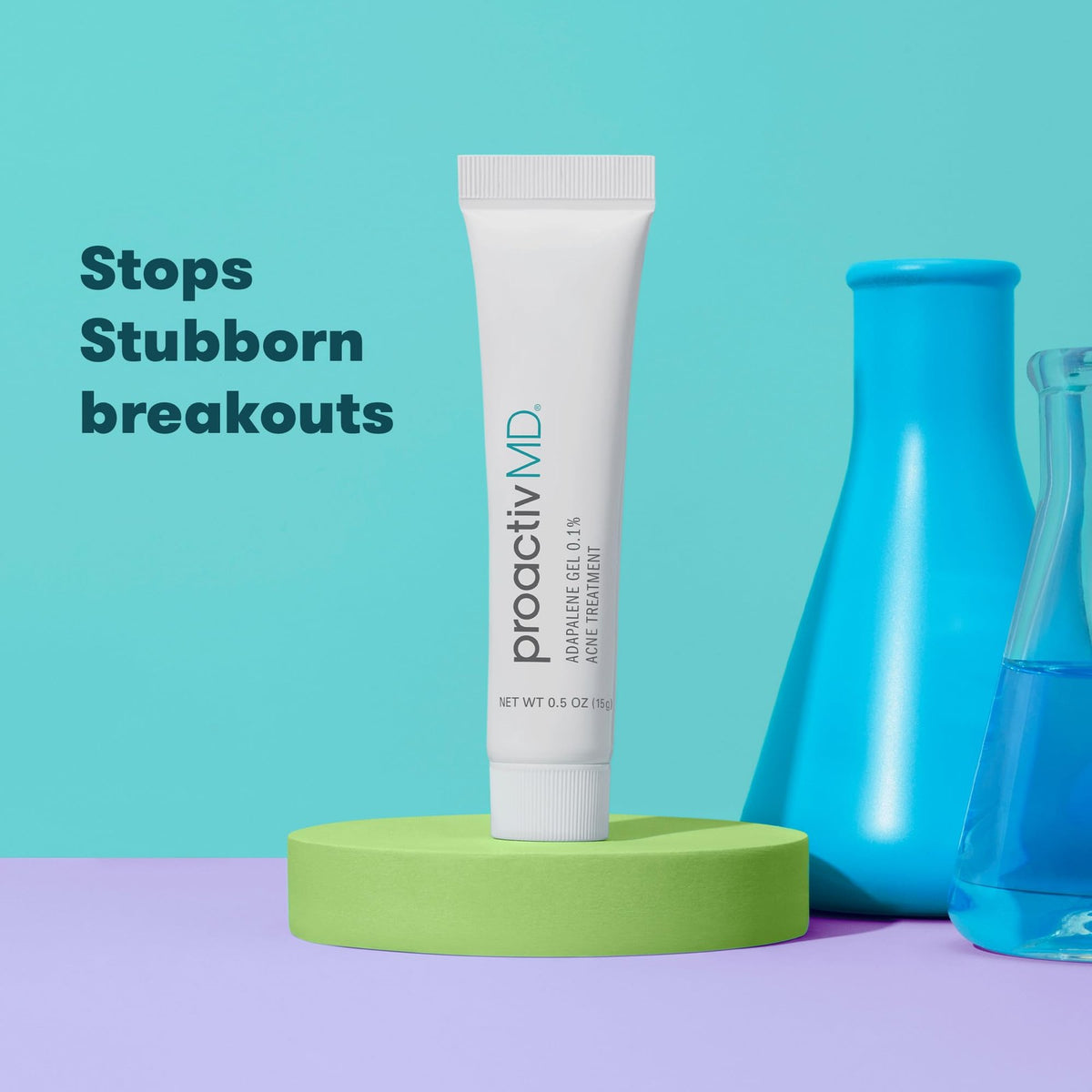 Acne Treatment Gel with Adapalene 0.1% for Face & Body, Paraben-Free, Prescription Strength