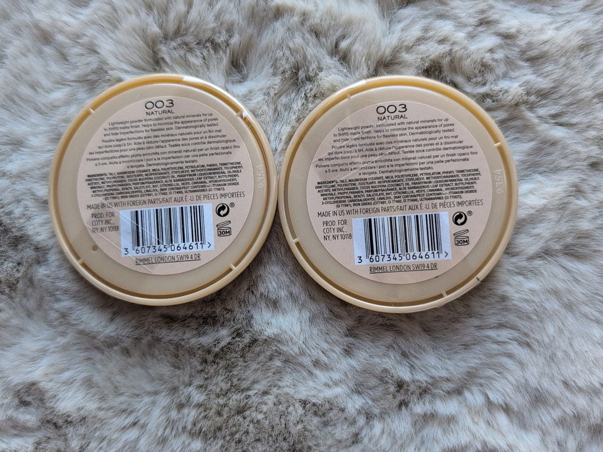 Face Powder Natural Matte Makeup Powder for Face - 0.49 oz x2