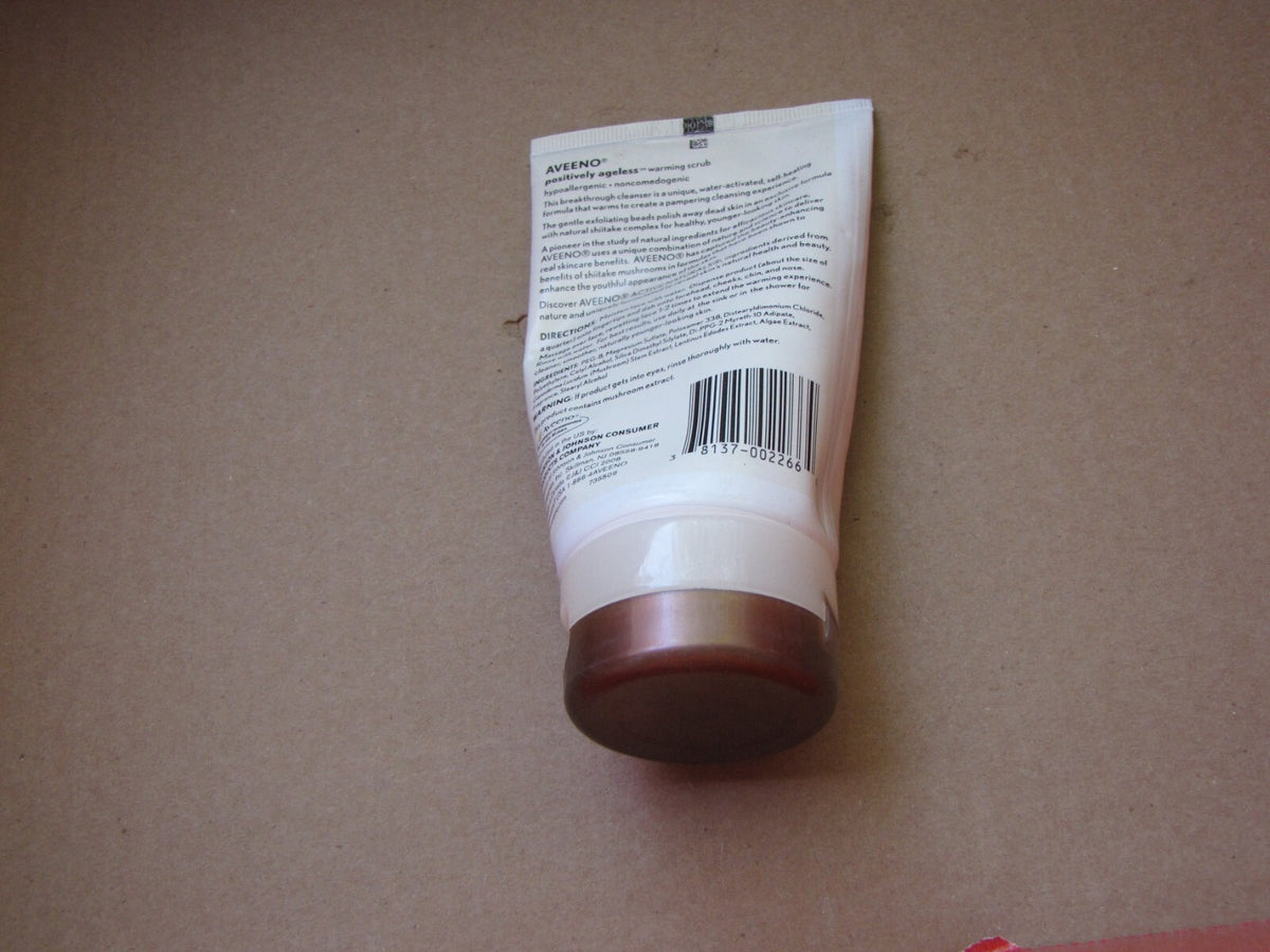 1 NEW AVEENO ACTIVE NATURALS WARMING SCRUB 4 OZ DISCONTINUED VERY RARE