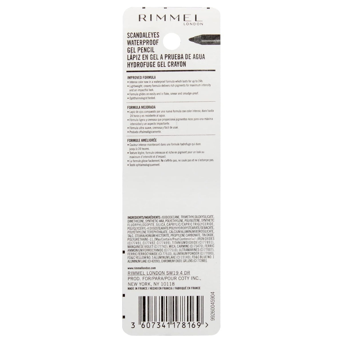 Waterproof Gel Eyeliner Pencil - Long-Wearing, Smudge-Proof Makeup