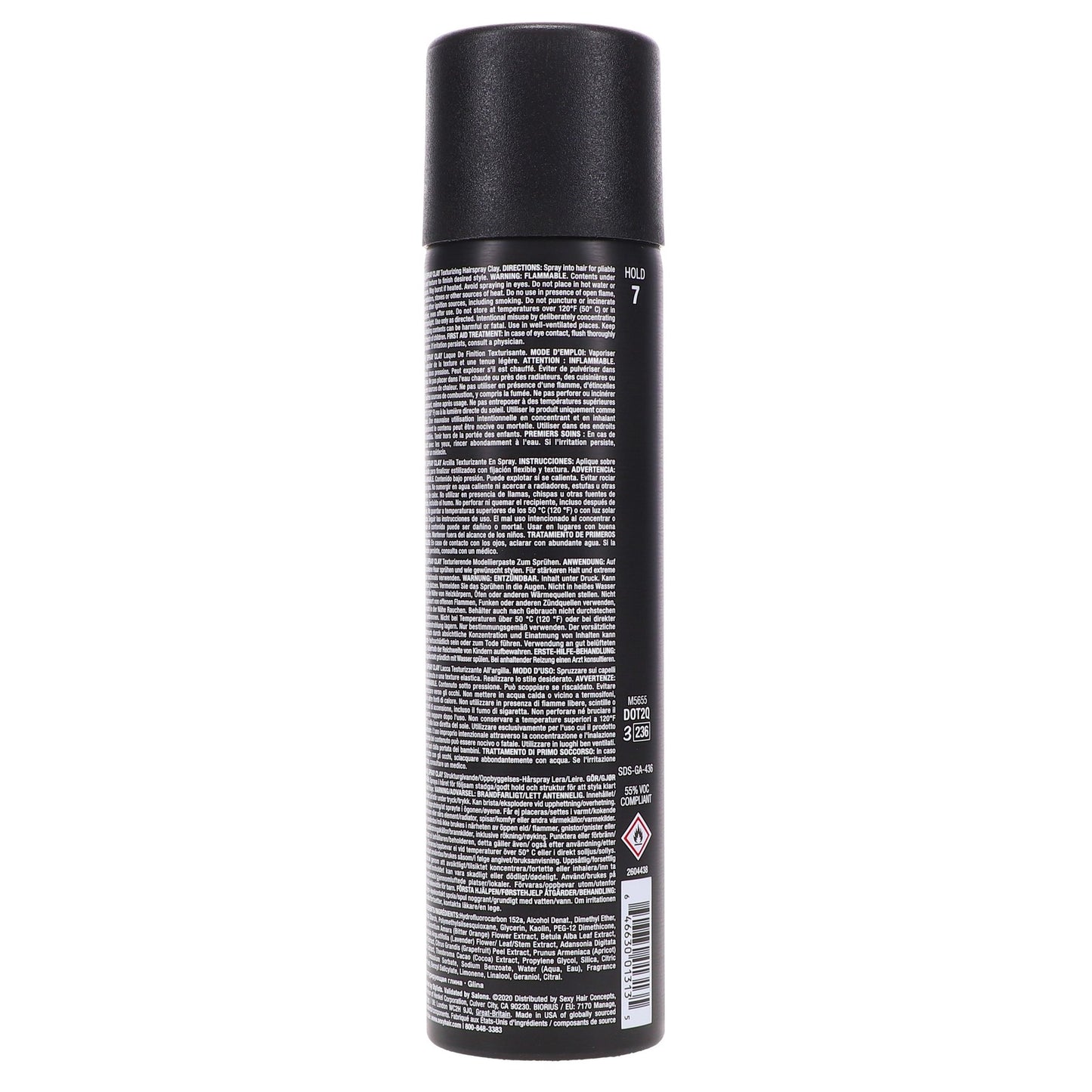 Hair Styling Spray Clay 4.4 oz - Matte Finish, Texture & Volume - 2 Pack