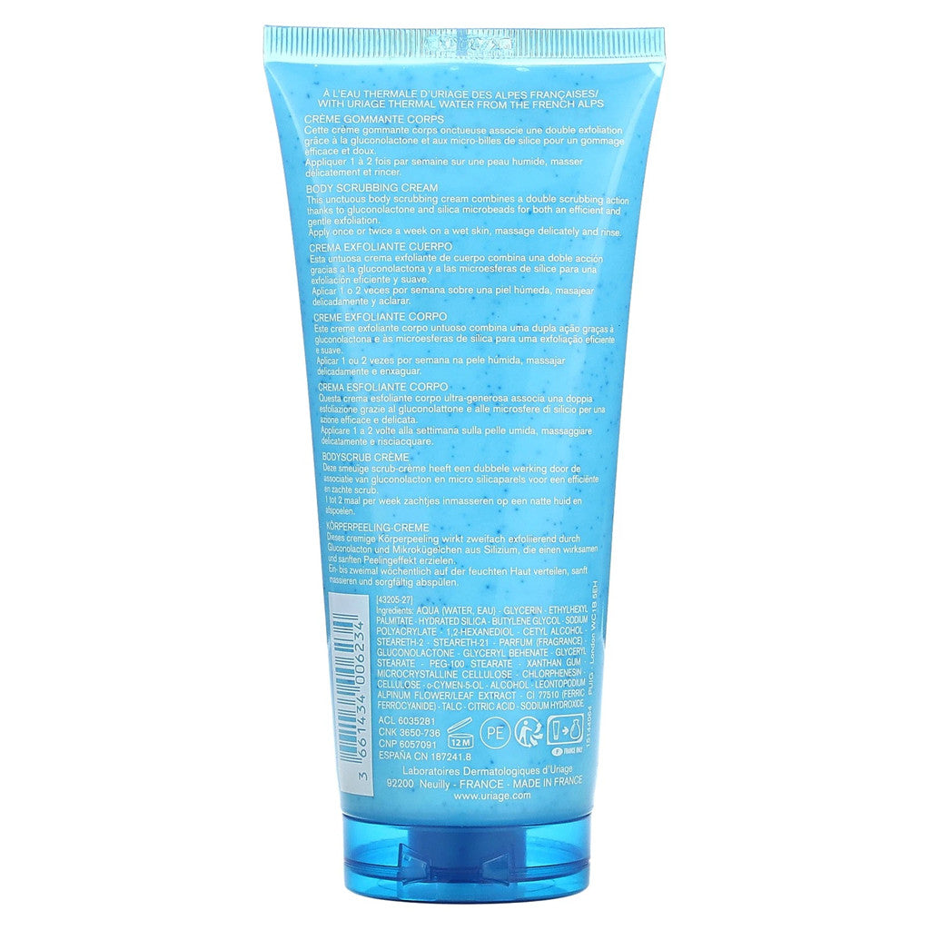 Uriage Body Scrubbing Cream 6.8oz / 200ml Exp 09/2028