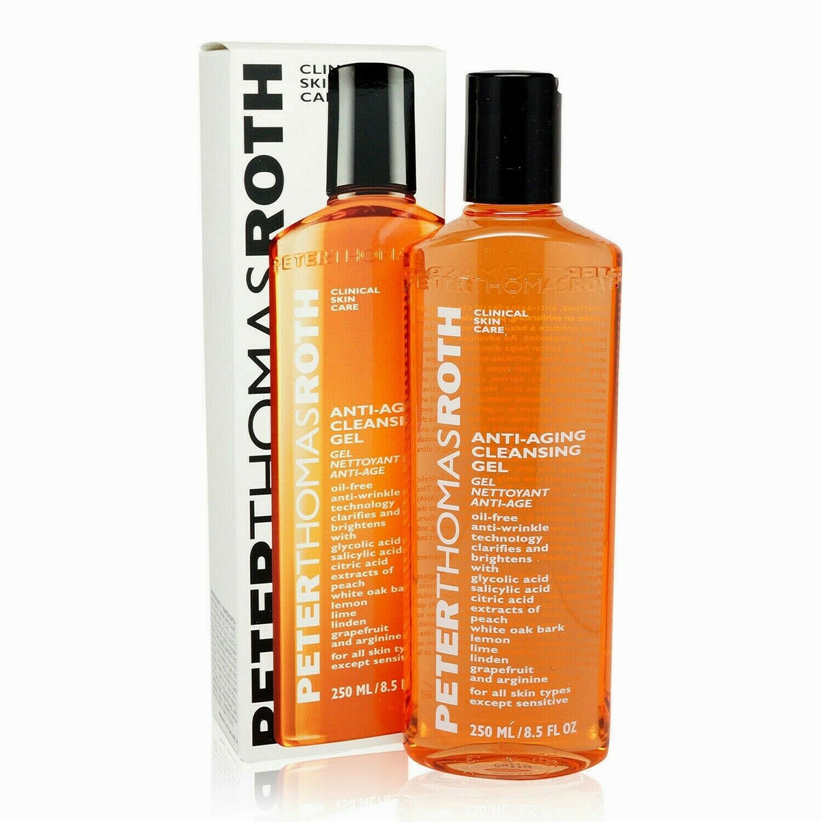 Anti-Aging Facial Cleansing Gel 8.5 oz with Glycolic & Salicylic Acids