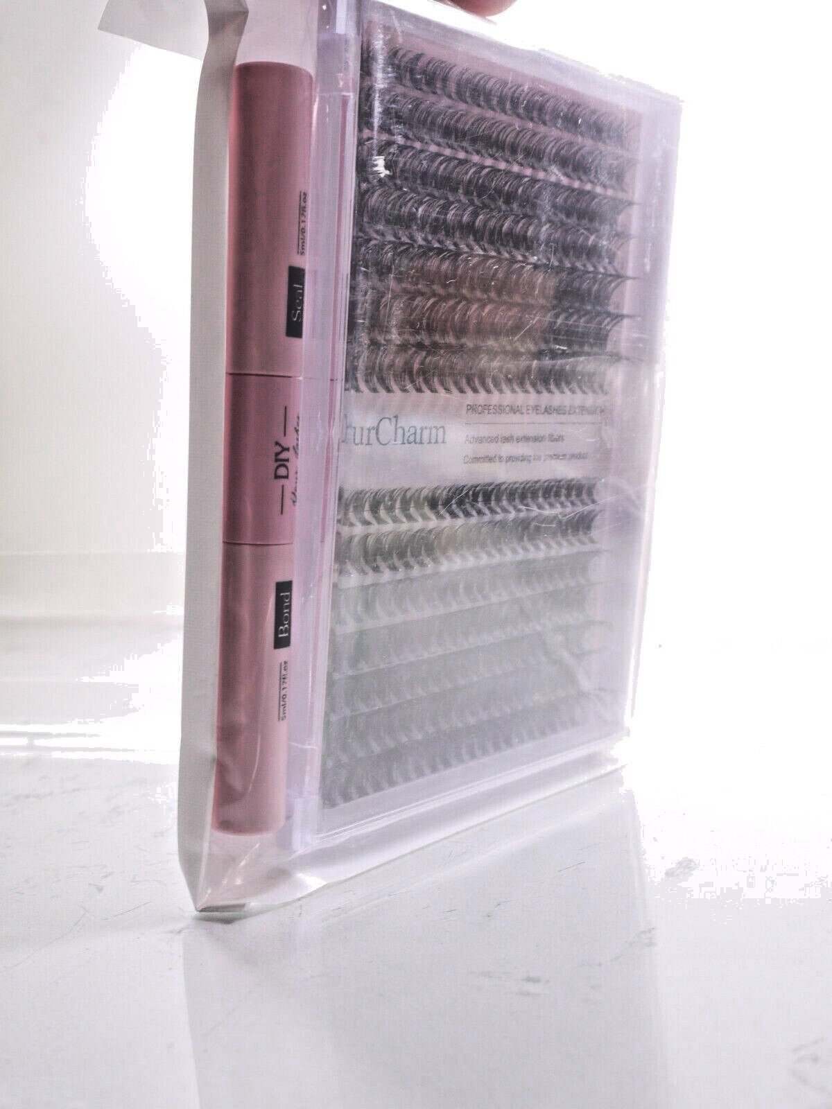 Lash Extension Kit 280Pcs with Lash Bond & Seal - Eyelash Extension Supplies