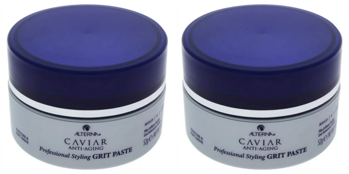 Hair Styling Paste Medium Hold with Shine for All Hair Types - 1.85oz 2 Pack