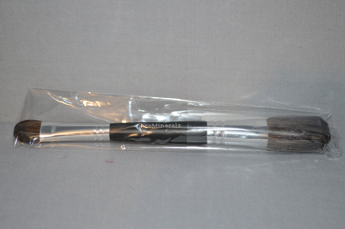 Bare Minerals Double Ended Shadow & Blush Brush – Full Tapered Tips, New Sealed