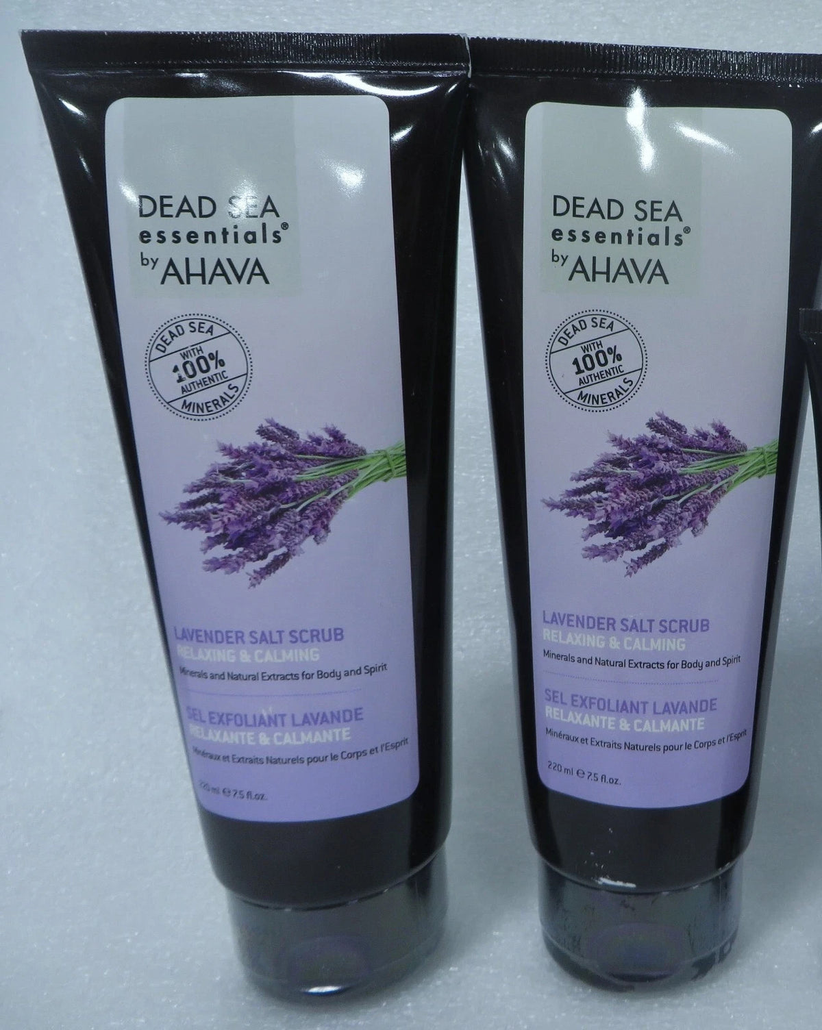 Lot of 2 AHAVA Dead Sea Essentials Lavender Salt Scrub 7.5 oz Each