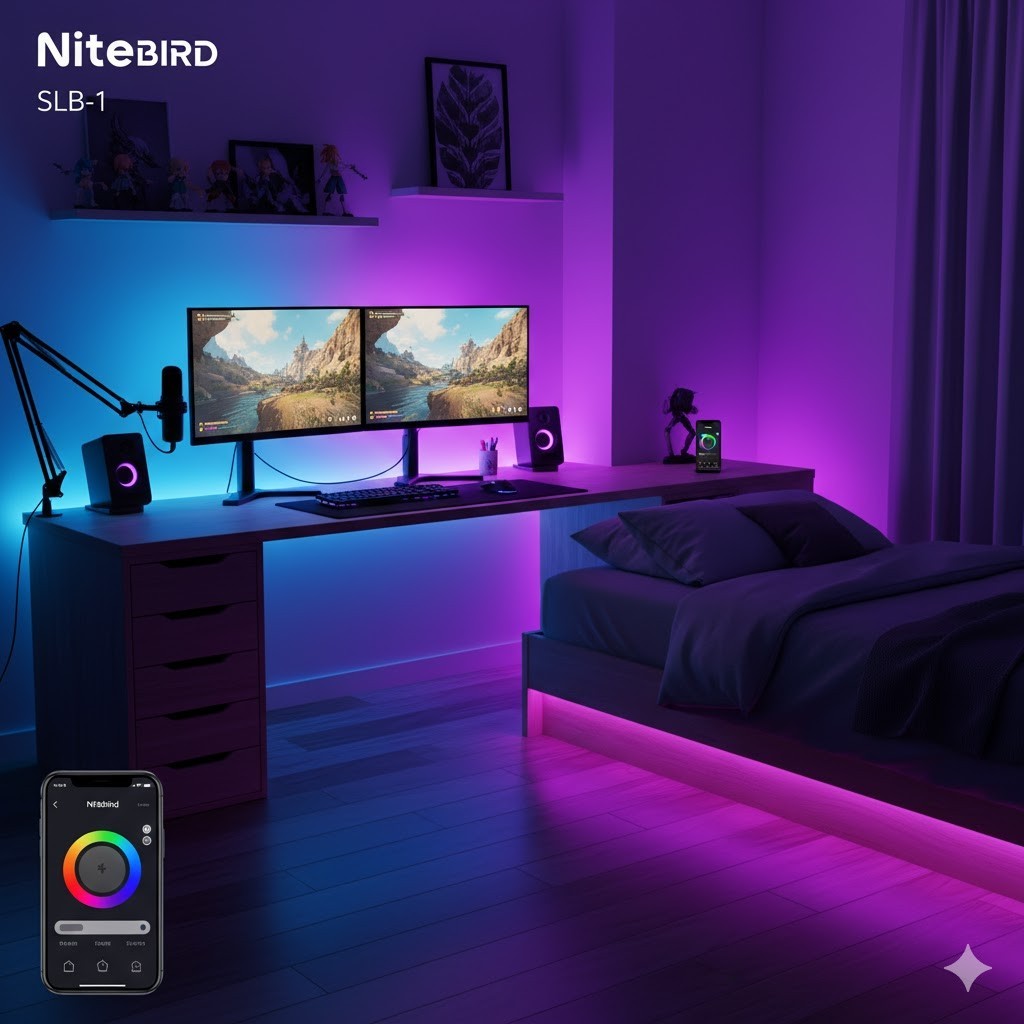 Smart WiFi LED Strip Lights 10FT RGB Dimmable Compatible with Alexa & Google
