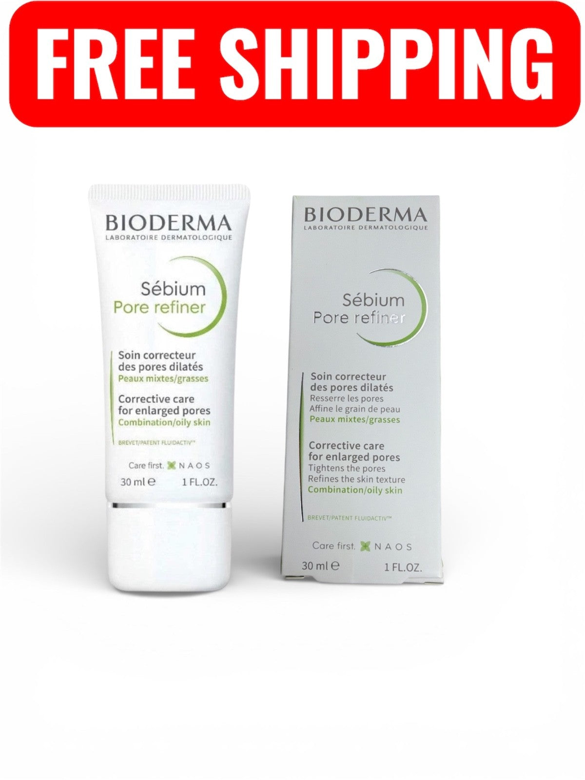Bioderma Sebium Pore Refiner - Acne & Blemish Treatment, 1 fl oz (30 ml)