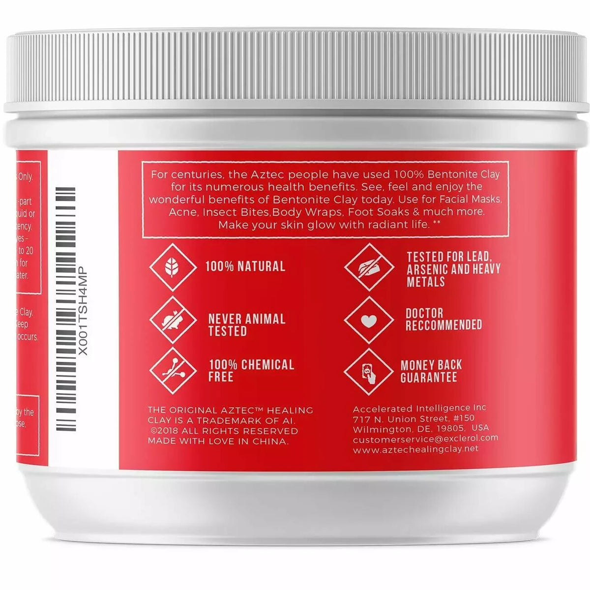 Bentonite Clay Powder - 16 oz Pure Healing Face Mask
