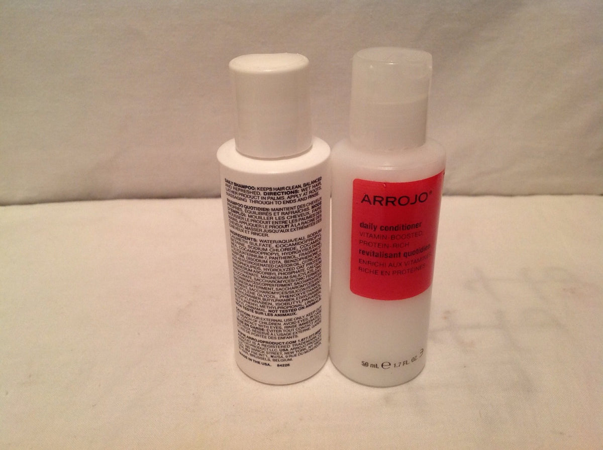 Travel Size Hair Care Duo - Shampoo & Conditioner 1.7 oz - Keeps Hair Clean & Silky