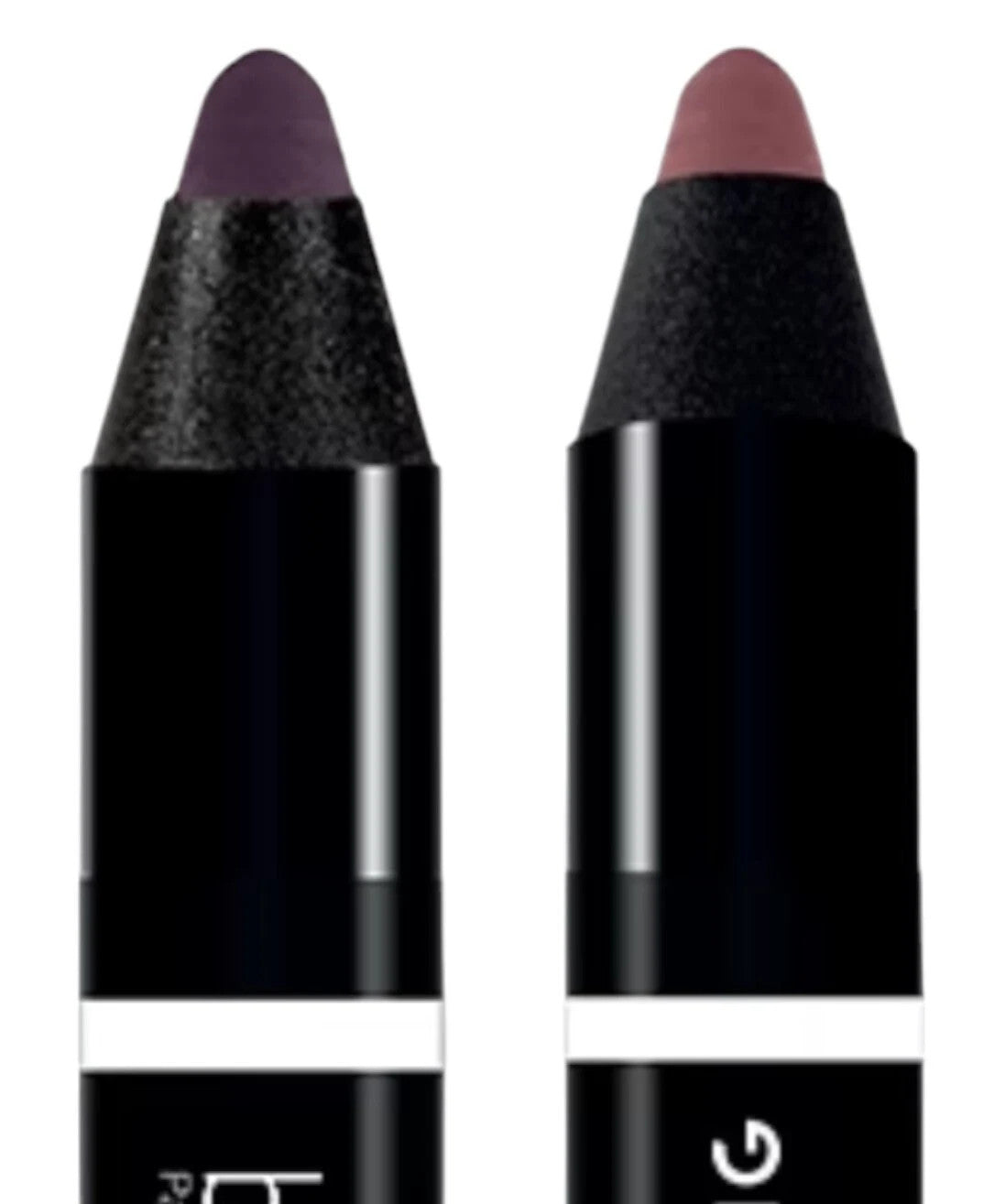 Black Up Ombre Lip Contour Pencil Double-Ended Lip Liner - Fig & Gray Nude