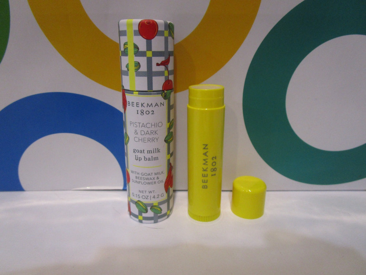 Goat Milk Lip Balm with Pistachio & Dark Cherry - 0.15 oz Natural Moisturizer