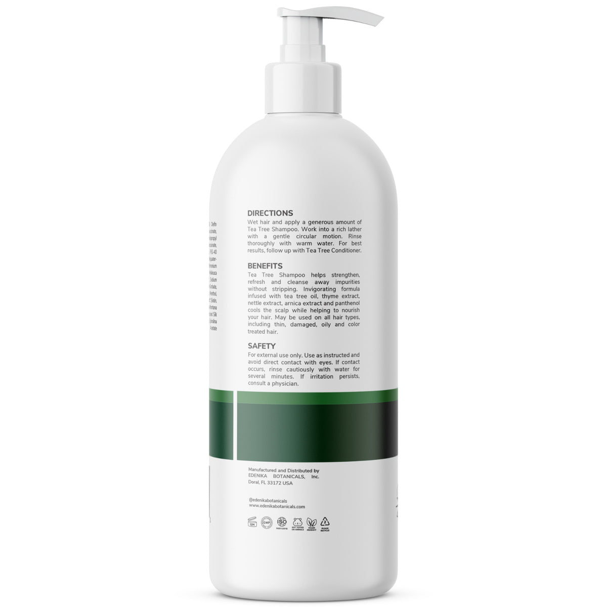 Tea Tree Anti-Dandruff Shampoo for Dry Itchy Scalp - 16 oz 2-Pack