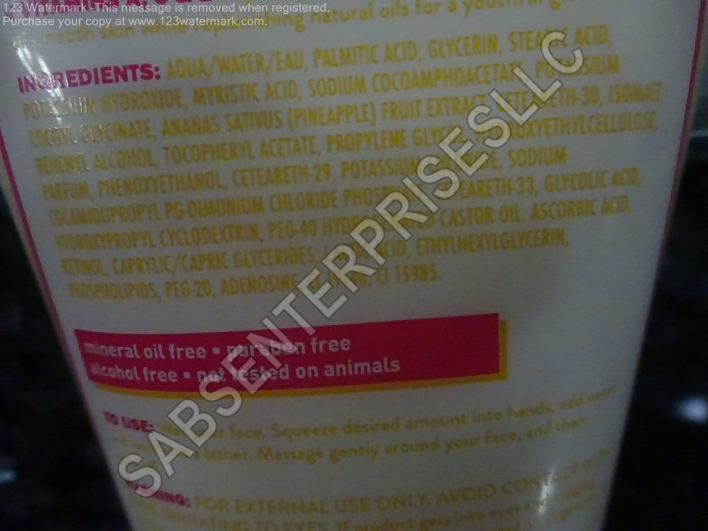 Brightening Facial Cleanser with Fruit Extracts - Pineapple & Glycolic Acid, 5 Fl oz