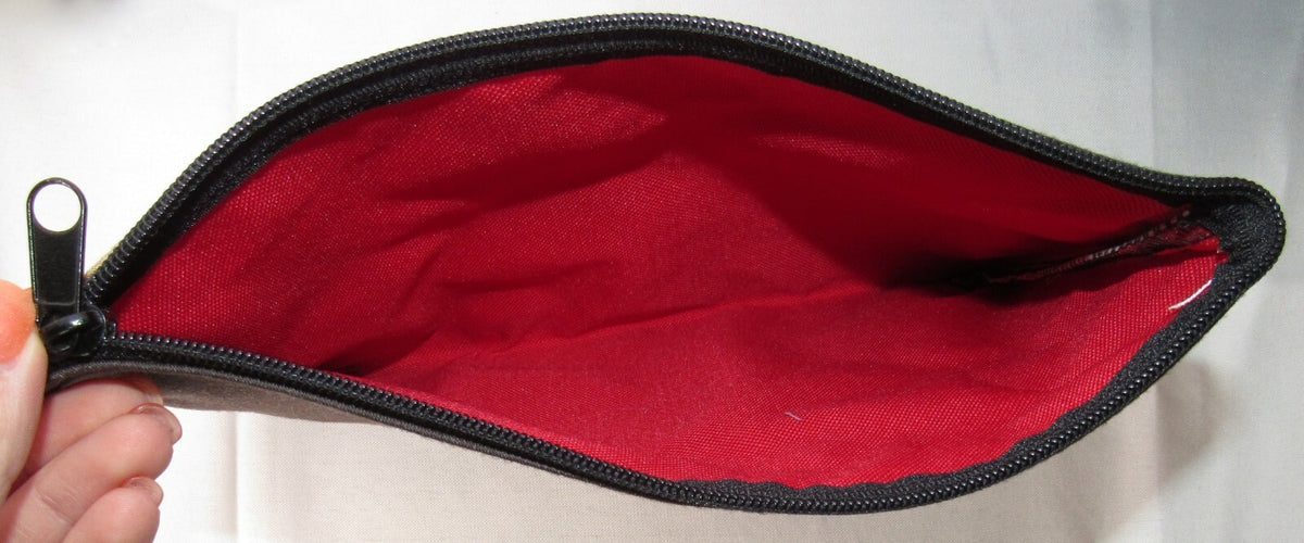 Makeup Cosmetic Zipper Bag Pouch with Face Cloth 10x7.5 inches