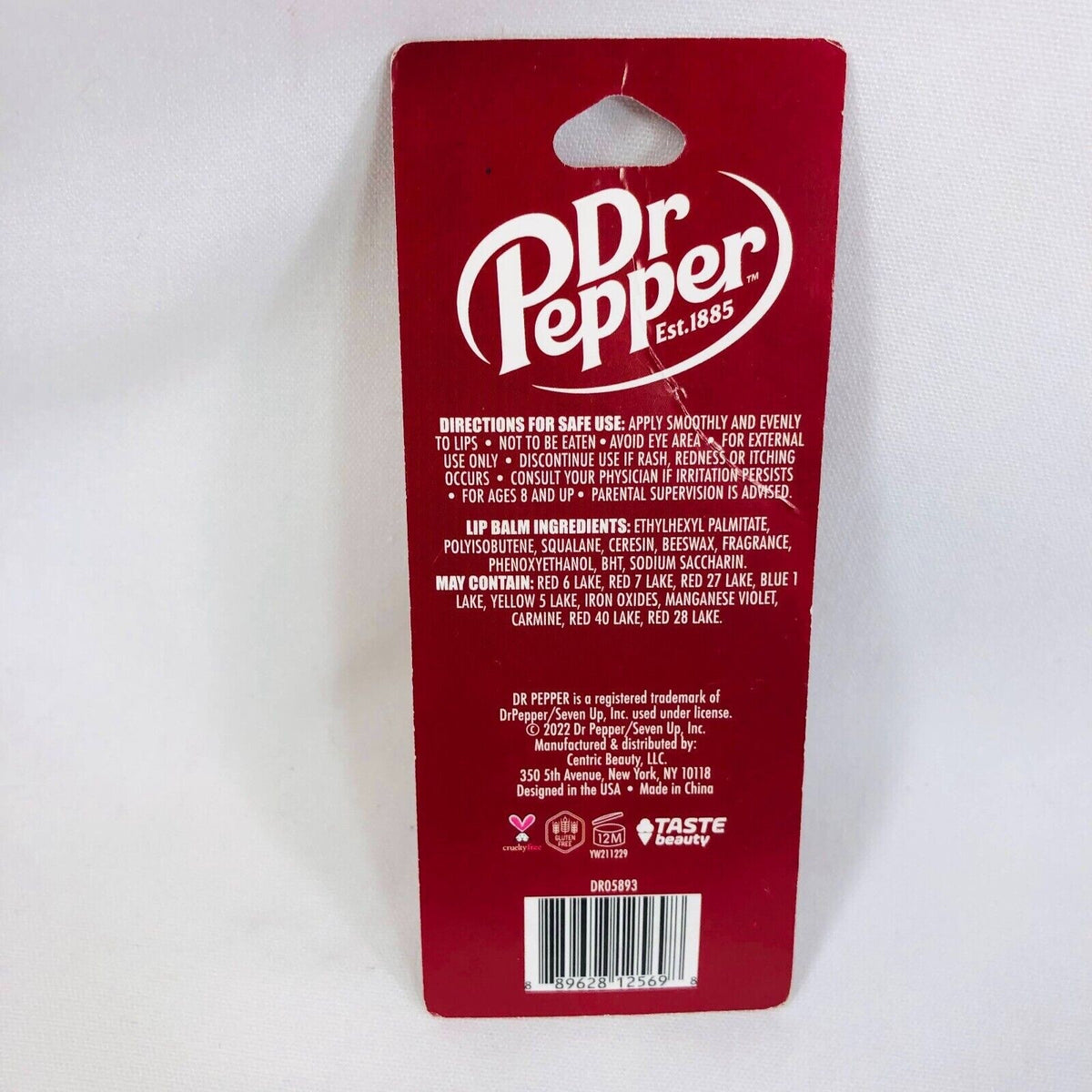 Dr. Pepper Flavored Lip Balm - Moisturizing Lip Care with Free Gift