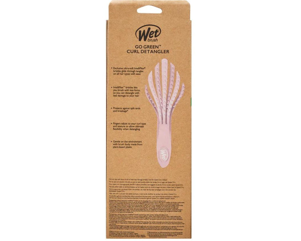 Curl Detangler Brush for Curly Hair - Eco-Friendly, IntelliFlex Bristles, Pink