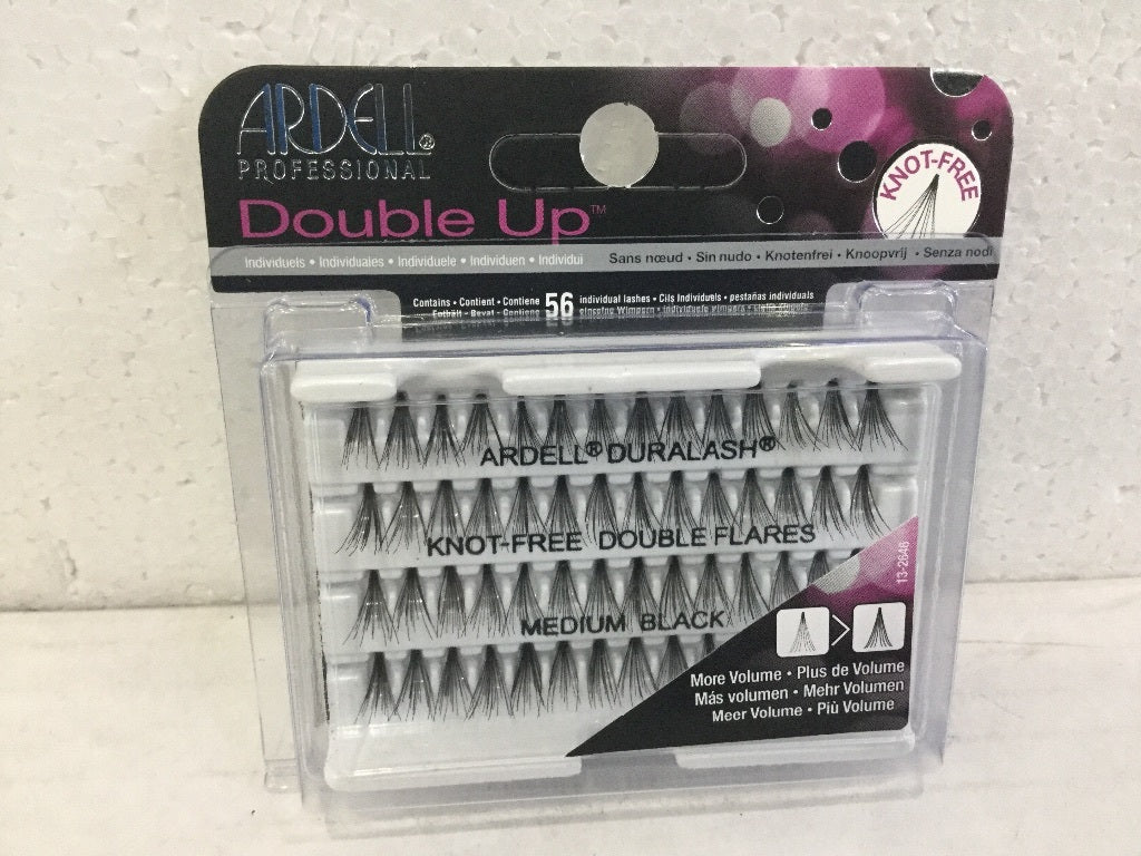 10 Pairs Knot-Free Medium Double Eyelash Clusters for Natural Look