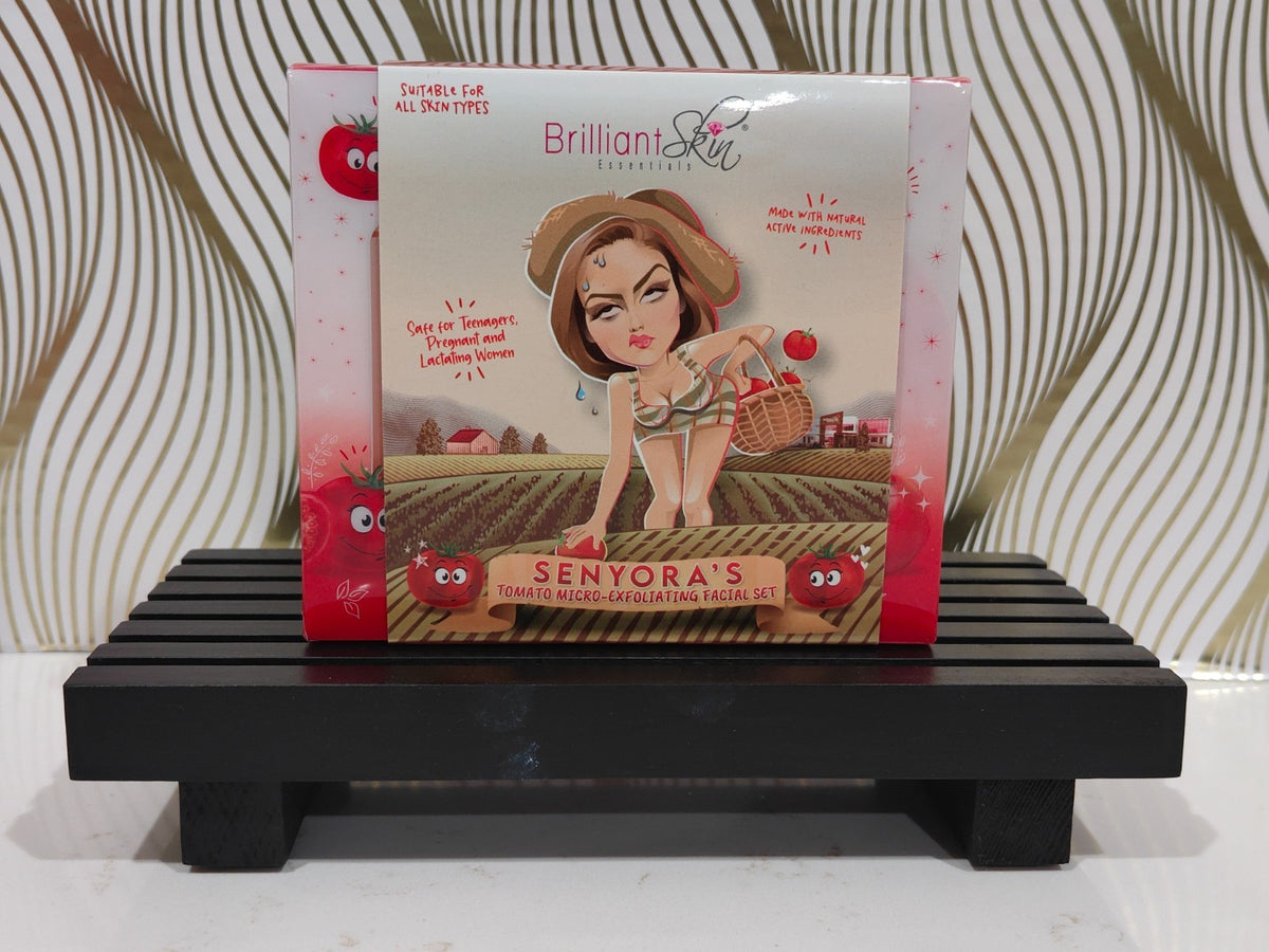 Tomato Facial Set - Natural Exfoliating Skincare Kit for All Skin Types