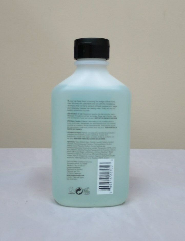 Revitalizing Shampoo for Normal to Oily Hair - Basil Mint Sage Extracts 8.5 OZ