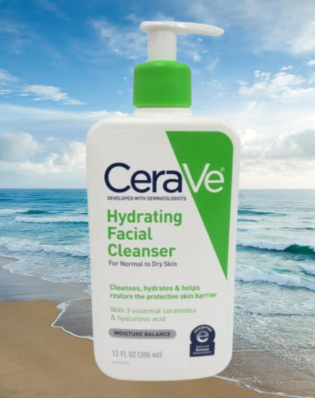CeraVe Hydrating Facial Cleanser for Normal to Dry Skin - 12 oz (Lot of 3)