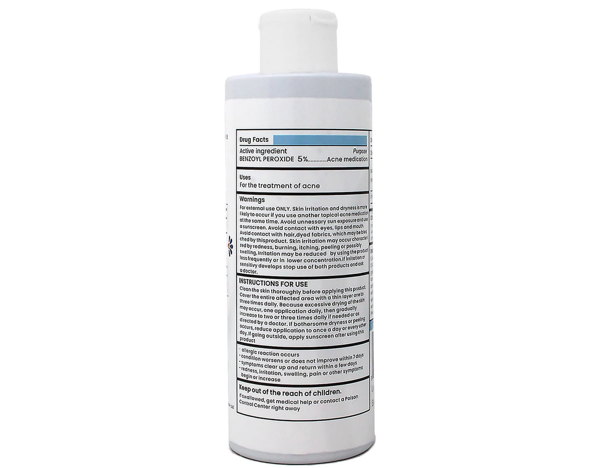 Medcore Benzoyl Peroxide 5% Acne Wash - 8 oz Clear & Prevent Breakouts