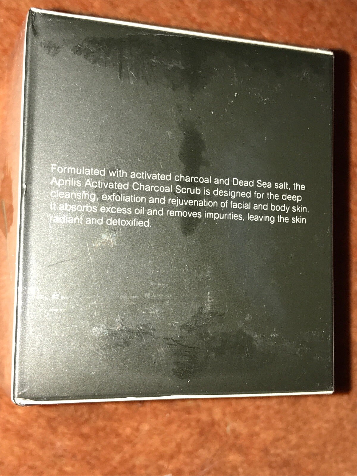 Activated Charcoal Body & Facial Scrub for Deep Cleansing & Exfoliation