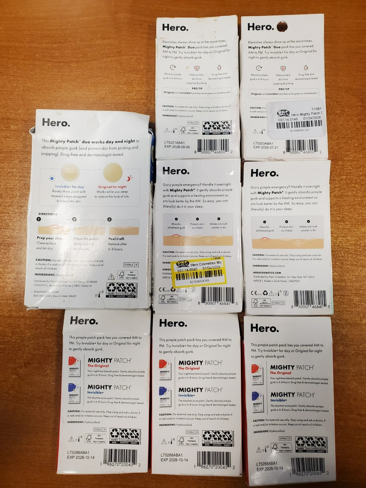 108 Pack Acne Patch Set - Hero Mighty Patch Original & Day & Night Duo