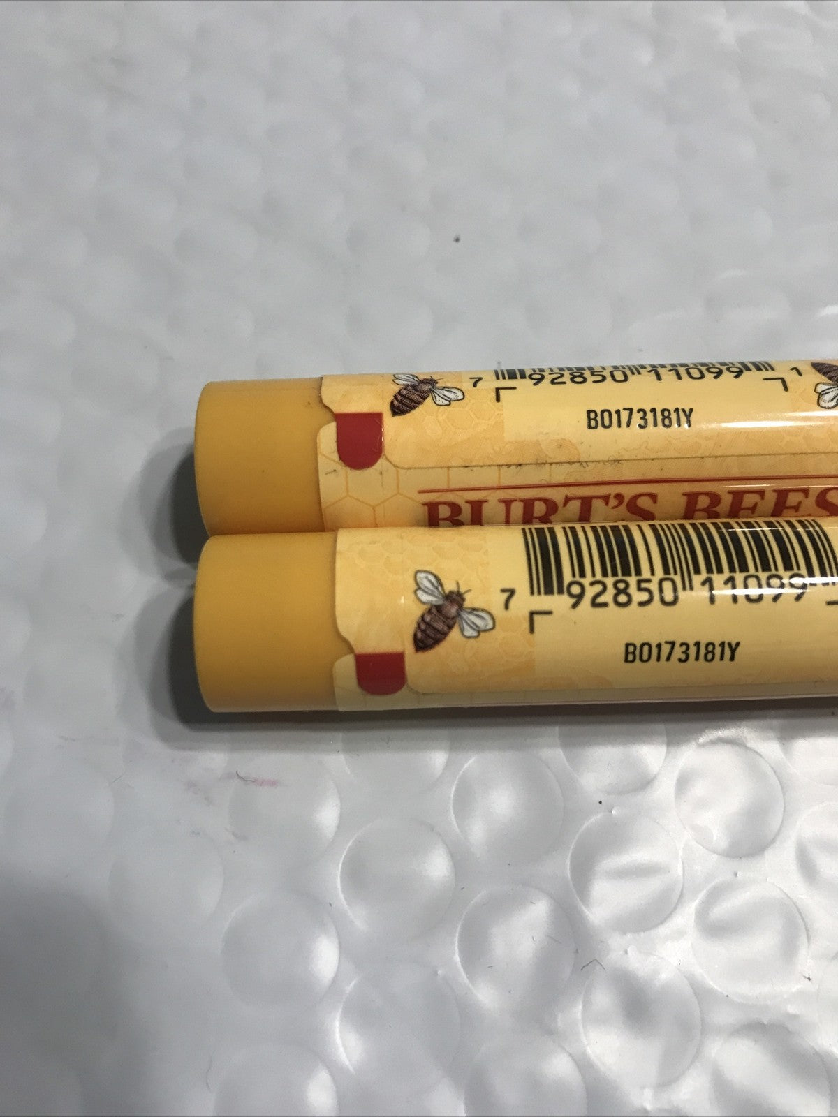 Beeswax Lip Balm Twin Pack with Vitamin E & Peppermint - Sealed Tubes