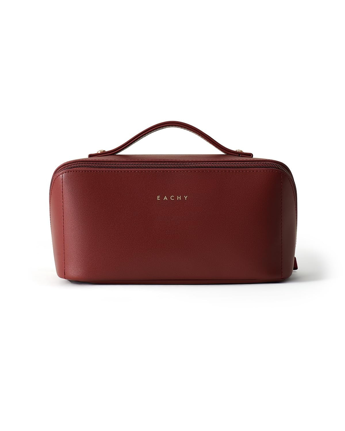 Travel Makeup Bag for Women Medium Red Waterproof Cosmetic Organizer