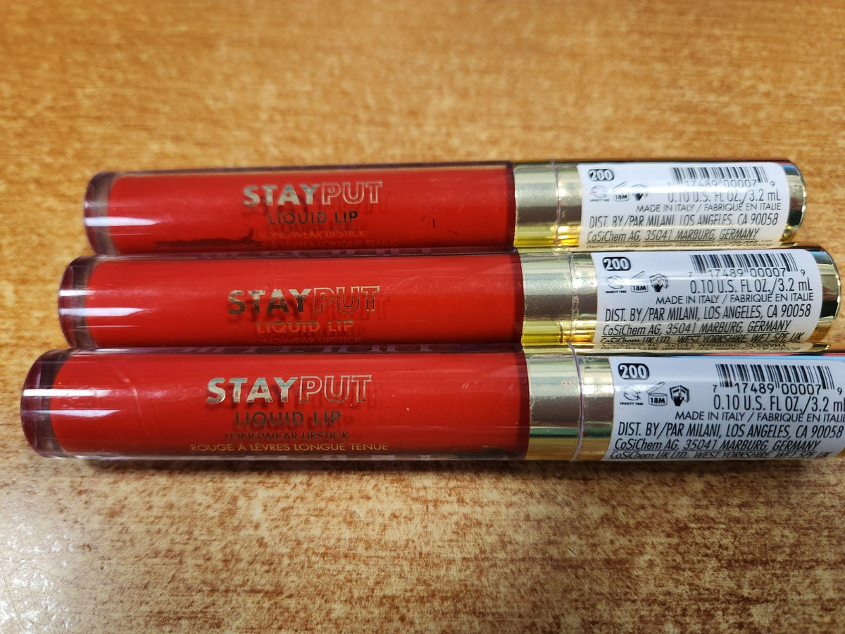 3 Pack Longwear Liquid Lipstick - Moisturizing Matte Lip Color #200 That Girl