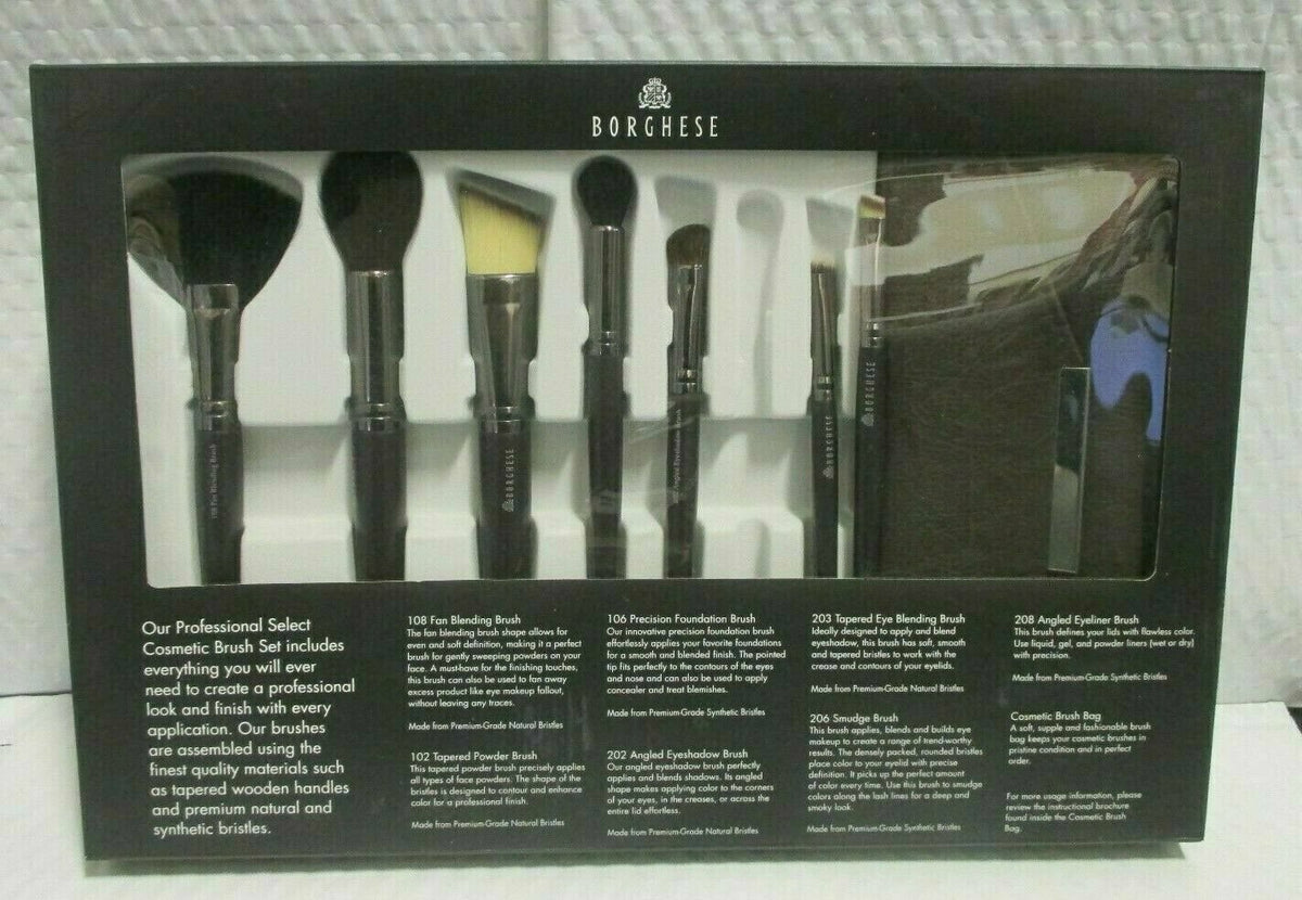 Cosmetic Brush Set - 8 Piece Professional Makeup Brushes