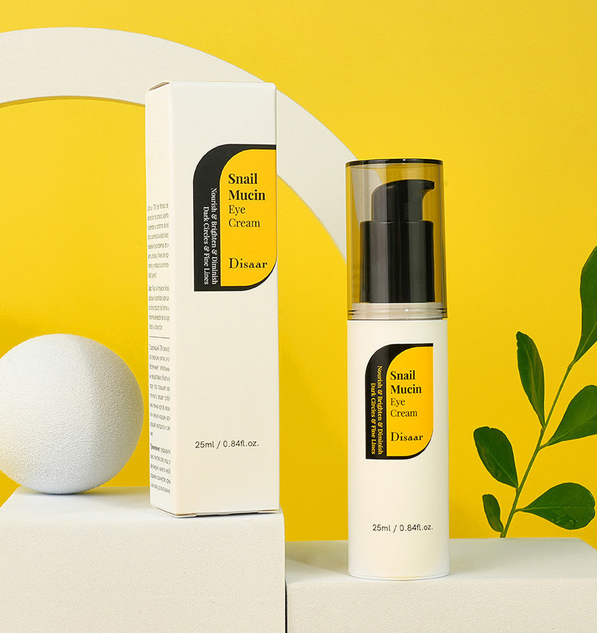 Snail Mucin Eye Cream for Dark Circles and Fine Lines - 25ml