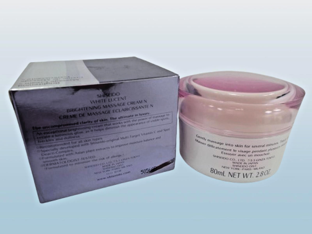Shiseido White Lucent Brightening Massage Cream 2.8 oz - Brightening Skin Care