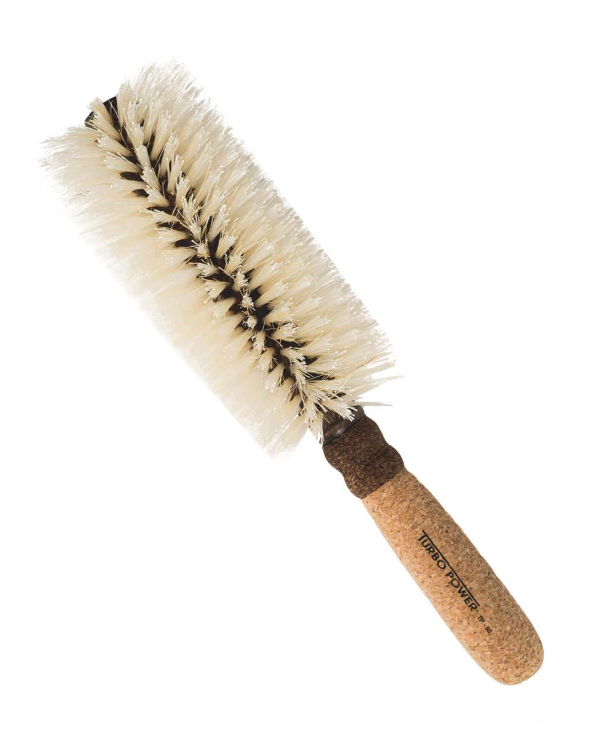 Boar Hair Round Hair Brush with Cork Handle - Blonde, 2.15 Inch