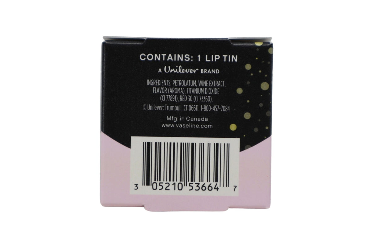 Vaseline Lip Therapy Lip Balm Tin - Limited Edition Pink Bubbly 0.6oz - Pack of 3