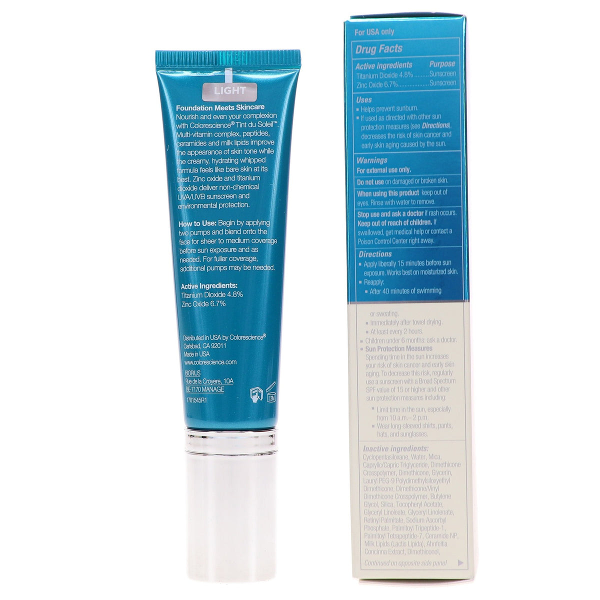 SPF 30 Tinted Moisturizer Foundation - Light, Hydrating, Broad Spectrum UV Protection